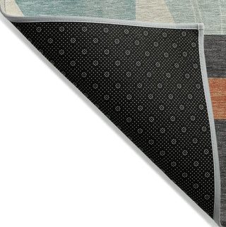 Piper Looms Chantille Geometric ACN1694 Gray Machine Washable Area Rug Backing Image