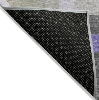 Piper Looms Chantille Geometric ACN1694 Lavender Machine Washable Area Rug Backing Image