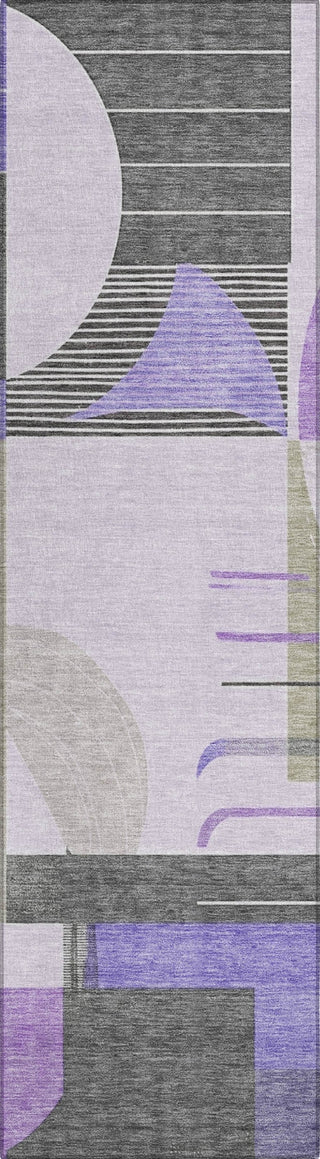 Piper Looms Chantille Geometric ACN1694 Lavender Machine Washable Area Rug Runner Main Image