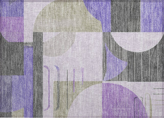 Piper Looms Chantille Geometric ACN1694 Lavender Machine Washable Area Rug Scatter Main Image