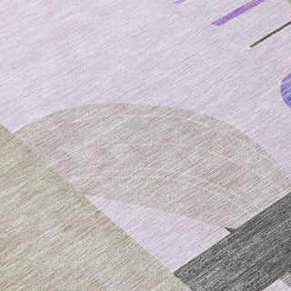 Piper Looms Chantille Geometric ACN1694 Lavender Machine Washable Area Rug Swatch Image
