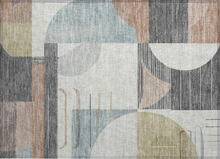 Piper Looms Chantille Geometric ACN1694 Paprika Machine Washable Area Rug Scatter Main Image