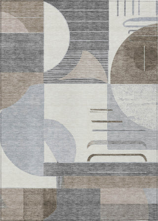 Piper Looms Chantille Geometric ACN1694 Taupe Machine Washable Area Rug main image