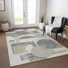 Piper Looms Chantille Geometric ACN1695 Beige Machine Washable Area Rug Lifestyle Image Feature