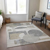 Piper Looms Chantille Geometric ACN1695 Beige Machine Washable Area Rug Lifestyle Image Feature