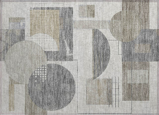 Piper Looms Chantille Geometric ACN1695 Beige Machine Washable Area Rug Scatter Main Image