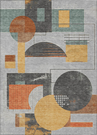 Piper Looms Chantille Geometric ACN1695 Gray Machine Washable Area Rug main image