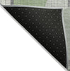 Piper Looms Chantille Geometric ACN1695 Green Machine Washable Area Rug Backing Image