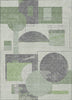 Piper Looms Chantille Geometric ACN1695 Green Machine Washable Area Rug main image
