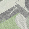 Piper Looms Chantille Geometric ACN1695 Green Machine Washable Area Rug Swatch Image