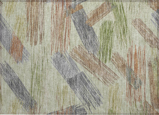 Piper Looms Chantille Stripes ACN1696 Aloe Machine Washable Area Rug Scatter Main Image