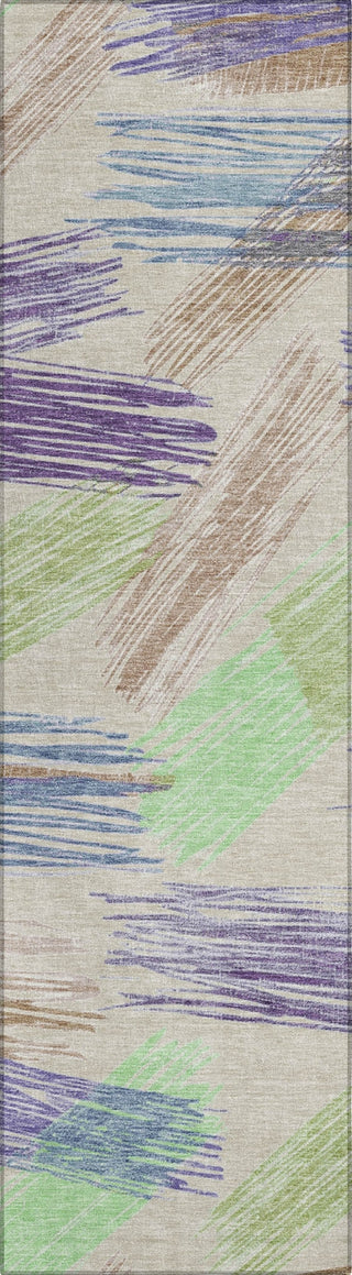 Piper Looms Chantille Stripes ACN1696 Beige Machine Washable Area Rug Runner Main Image