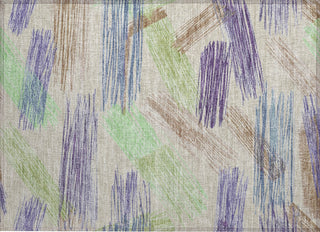 Piper Looms Chantille Stripes ACN1696 Beige Machine Washable Area Rug Scatter Main Image