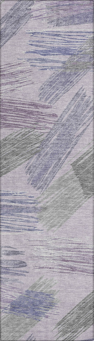 Piper Looms Chantille Stripes ACN1696 Lavender Machine Washable Area Rug Runner Main Image