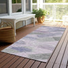 Piper Looms Chantille Stripes ACN1696 Lavender Machine Washable Area Rug Runner Outdoor Lifestyle Image Feature