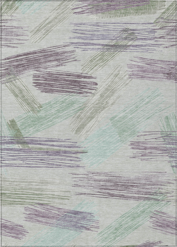 Piper Looms Chantille Stripes ACN1696 Sage Machine Washable Area Rug main image