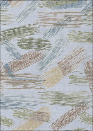 Piper Looms Chantille Stripes ACN1696 Sky Machine Washable Area Rug main image