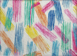 Piper Looms Chantille Stripes ACN1696 White Machine Washable Area Rug Scatter Main Image