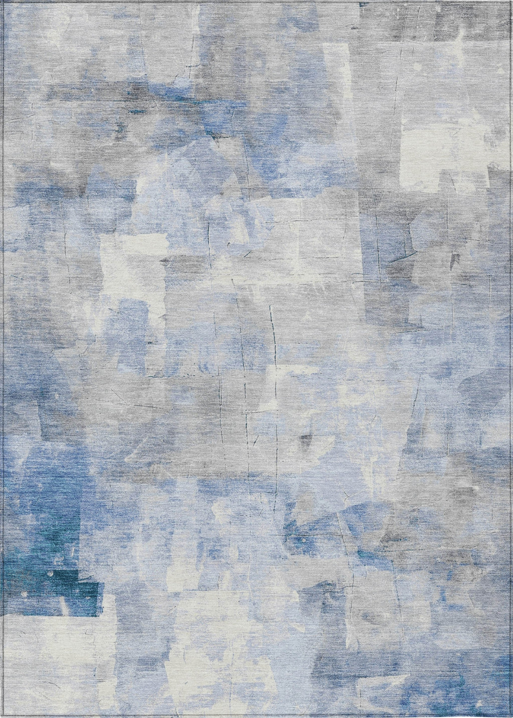 Piper Looms Chantille Blocks ACN1697 Denim Machine Washable Area Rug ...