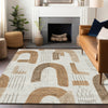 Piper Looms Chantille Geometric ACN1698 Ivory Machine Washable Area Rug Lifestyle Image Feature