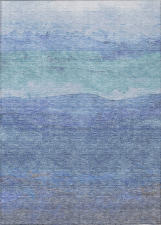 Piper Looms Chantille Stripes ACN1699 Blue Machine Washable Area Rug main image