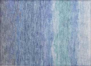 Piper Looms Chantille Stripes ACN1699 Blue Machine Washable Area Rug Scatter Main Image
