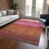 Piper Looms Chantille Stripes ACN1699 Blush Machine Washable Area Rug Lifestyle Image Feature