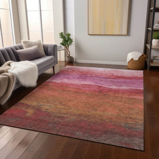 Piper Looms Chantille Stripes ACN1699 Blush Machine Washable Area Rug Lifestyle Image Feature