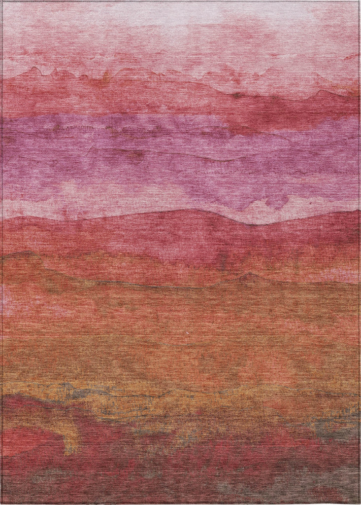 Piper Looms Chantille Stripes ACN1699 Blush Machine Washable Area Rug main image