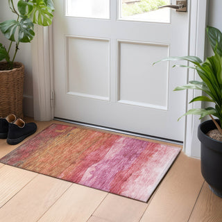 Piper Looms Chantille Stripes ACN1699 Blush Machine Washable Area Rug Scatter Lifestyle Image Feature