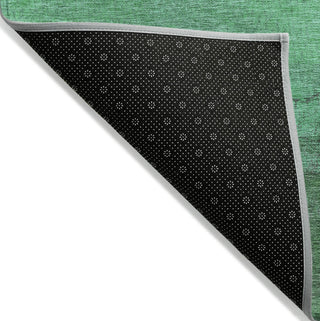Piper Looms Chantille Stripes ACN1699 Green Machine Washable Area Rug Backing Image