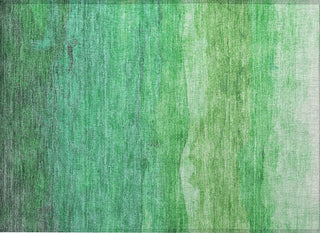 Piper Looms Chantille Stripes ACN1699 Green Machine Washable Area Rug Scatter Main Image
