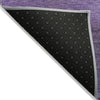 Piper Looms Chantille Stripes ACN1699 Purple Machine Washable Area Rug Backing Image