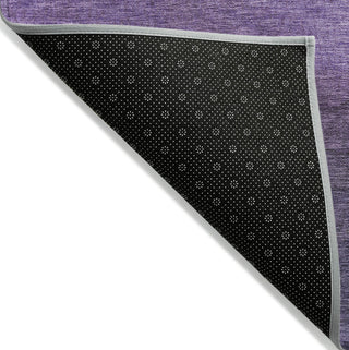 Piper Looms Chantille Stripes ACN1699 Purple Machine Washable Area Rug Backing Image