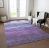 Piper Looms Chantille Stripes ACN1699 Purple Machine Washable Area Rug Lifestyle Image Feature