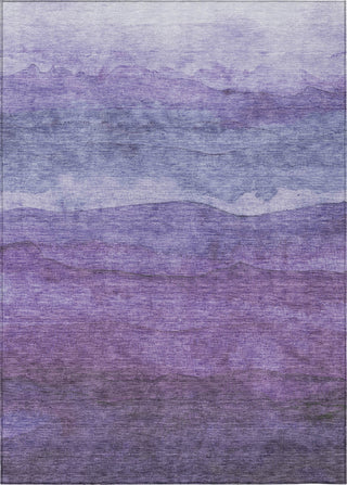 Piper Looms Chantille Stripes ACN1699 Purple Machine Washable Area Rug main image