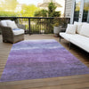 Piper Looms Chantille Stripes ACN1699 Purple Machine Washable Area Rug Outdoor Lifestyle Image Feature