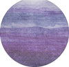 Piper Looms Chantille Stripes ACN1699 Purple Machine Washable Area Rug Round Main Image