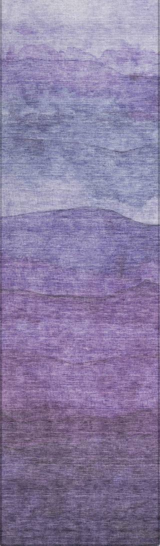 Piper Looms Chantille Stripes ACN1699 Purple Machine Washable Area Rug Runner Main Image