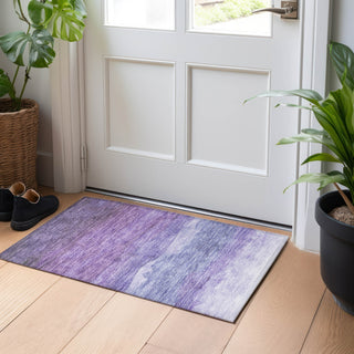Piper Looms Chantille Stripes ACN1699 Purple Machine Washable Area Rug Scatter Lifestyle Image Feature