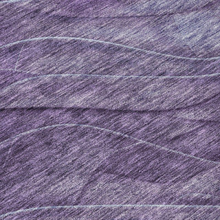 Piper Looms Chantille Swirls ACN1700 Purple Machine Washable Area Rug Swatch Image