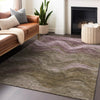 Piper Looms Chantille Swirls ACN1700 Taupe Machine Washable Area Rug Lifestyle Image Feature