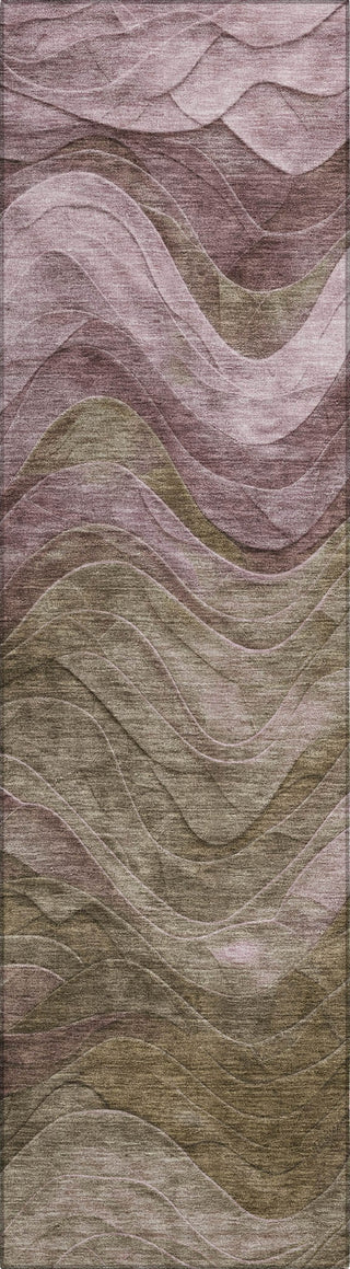 Piper Looms Chantille Swirls ACN1700 Taupe Machine Washable Area Rug Runner Main Image