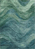 Piper Looms Chantille Swirls ACN1700 Teal Machine Washable Area Rug main image