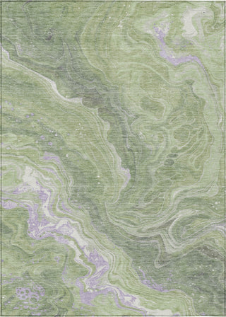 Piper Looms Chantille Abstract ACN1701 Aloe Machine Washable Area Rug main image