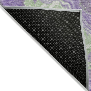 Piper Looms Chantille Abstract ACN1701 Purple Machine Washable Area Rug Backing Image