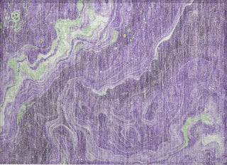 Piper Looms Chantille Abstract ACN1701 Purple Machine Washable Area Rug Scatter Main Image