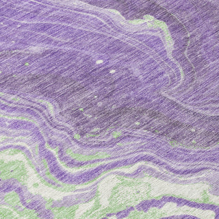 Piper Looms Chantille Abstract ACN1701 Purple Machine Washable Area Rug Swatch Image