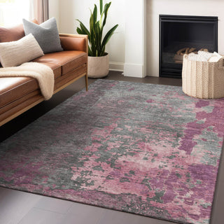 Piper Looms Chantille Abstract ACN1702 Blush Machine Washable Area Rug Lifestyle Image Feature