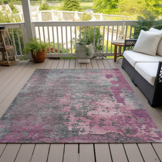 Piper Looms Chantille Abstract ACN1702 Blush Machine Washable Area Rug Outdoor Lifestyle Image Feature